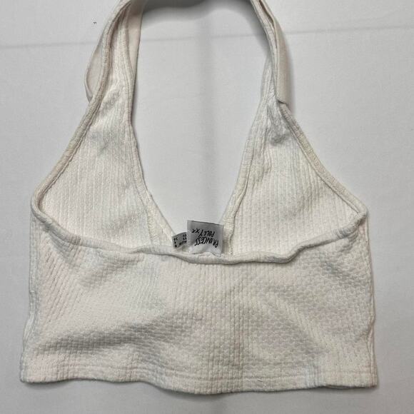 Princess Polly Size Small White Haltered Backless Cute Sumemr 97% Cotton - Picture 5 of 6